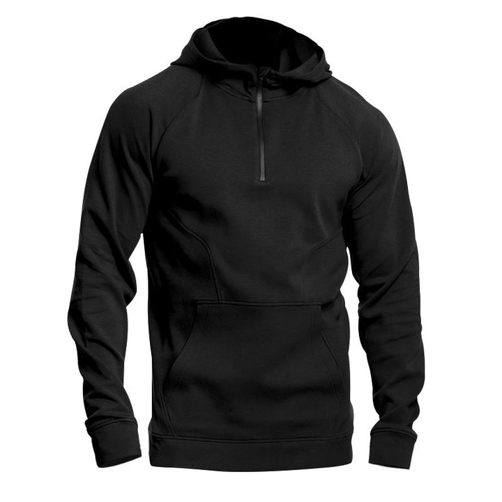 Men's functional hoodie with half zipper and practical pockets Lisslune