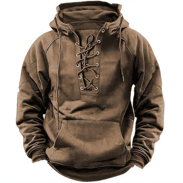 Men's hoodie with modern lace design and soft inner lining Lisslune