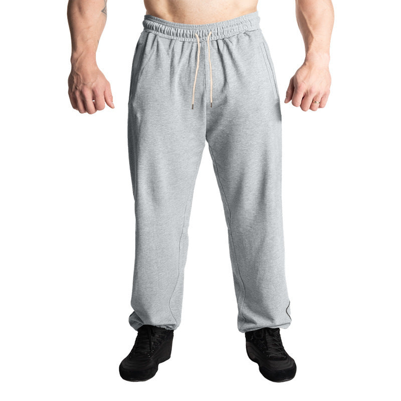 Men's sporty jogging pants with adjustable waistband and side pockets Lisslune