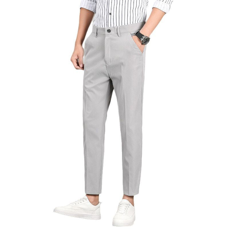 Men's modern chinos with a slim fit cut and practical side pockets Lisslune