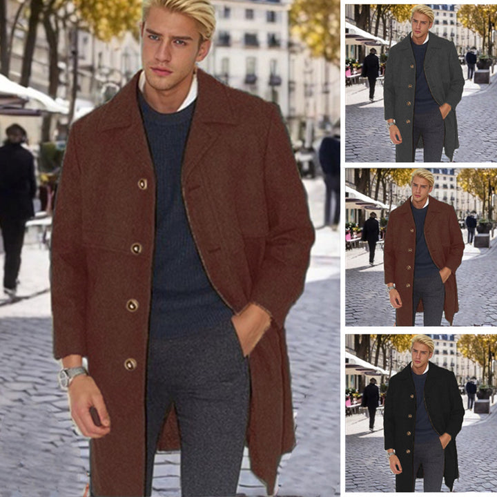 Men's elegant wool coat Lisslune