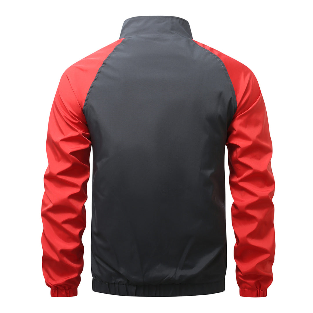 Men's lightweight functional jacket with protective standing collar Lisslune
