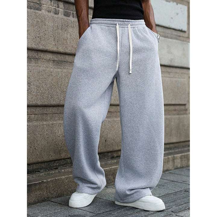 Women's casual loose-fit leisure pants with elastic waistband and practical pockets Lisslune