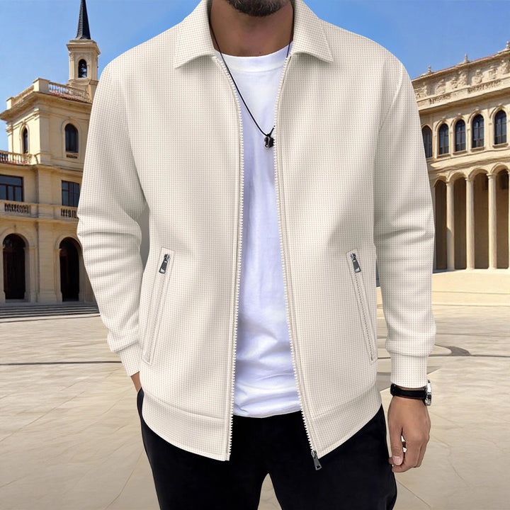 Men's fashionable casual jacket with a relaxed fit and practical zip pockets Lisslune