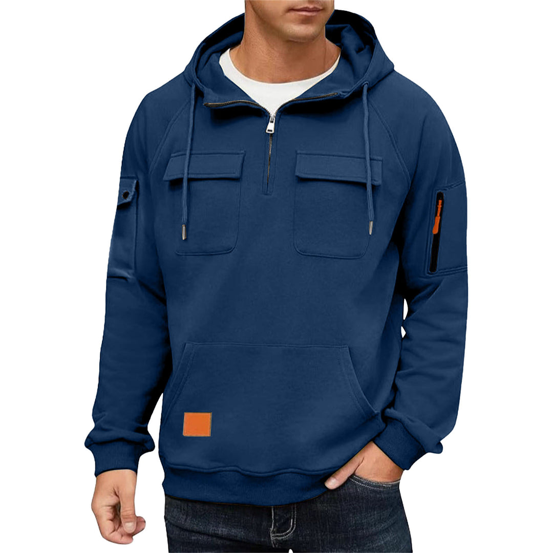 Men's hoodie with practical pockets and sporty design Lisslune