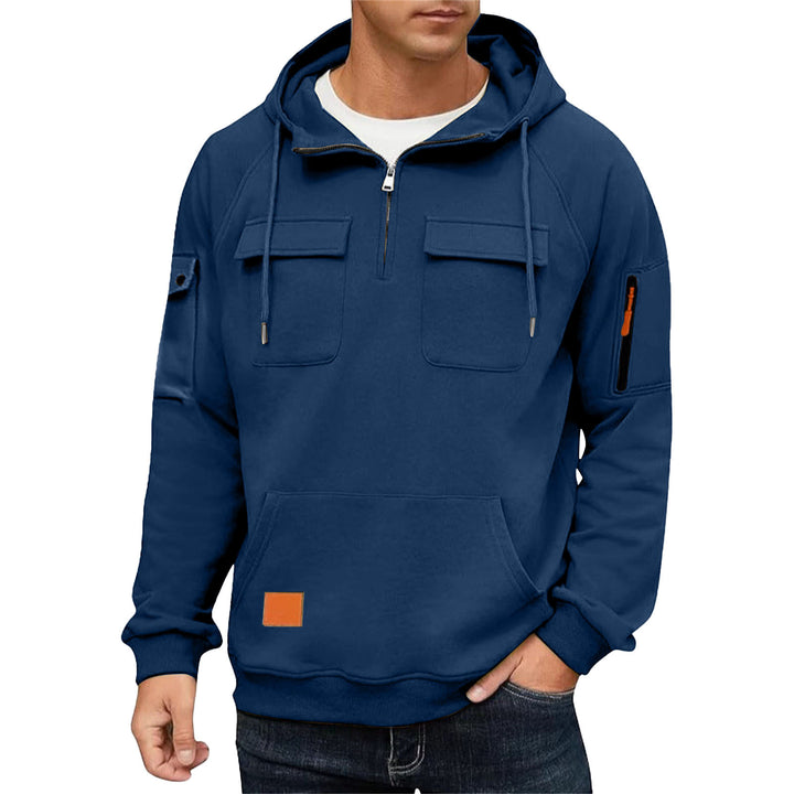 Men's hoodie with practical pockets and sporty design Lisslune