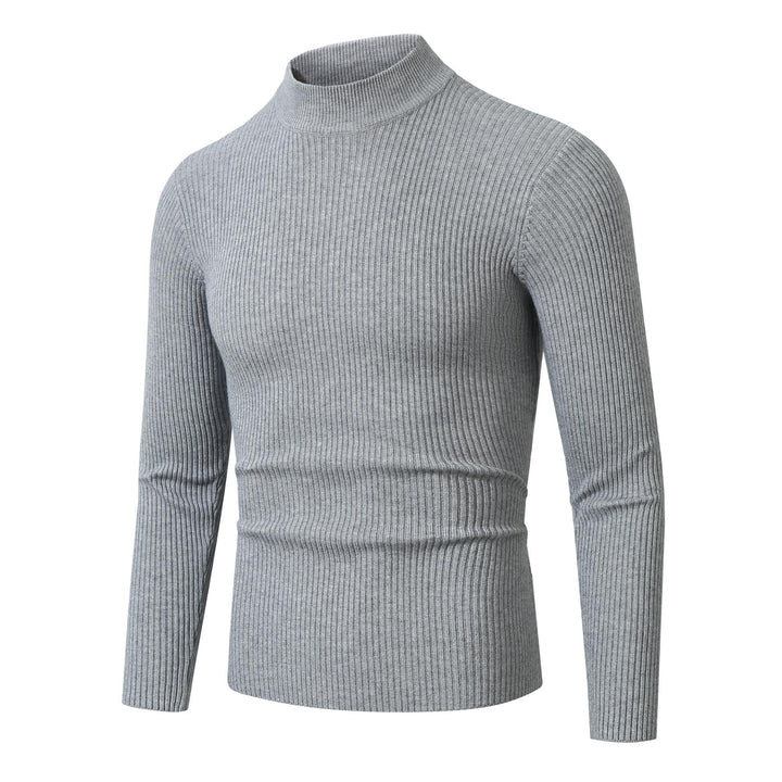 Men's turtleneck sweater made of fine ribbed knit material Lisslune