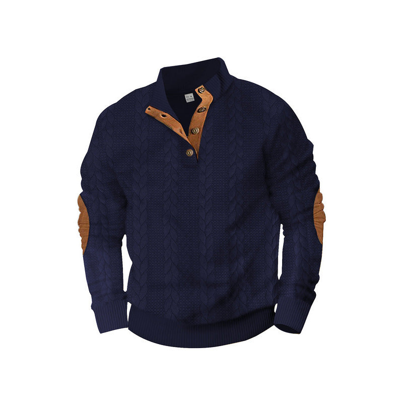 Men's knit pullover with contrast details Lisslune