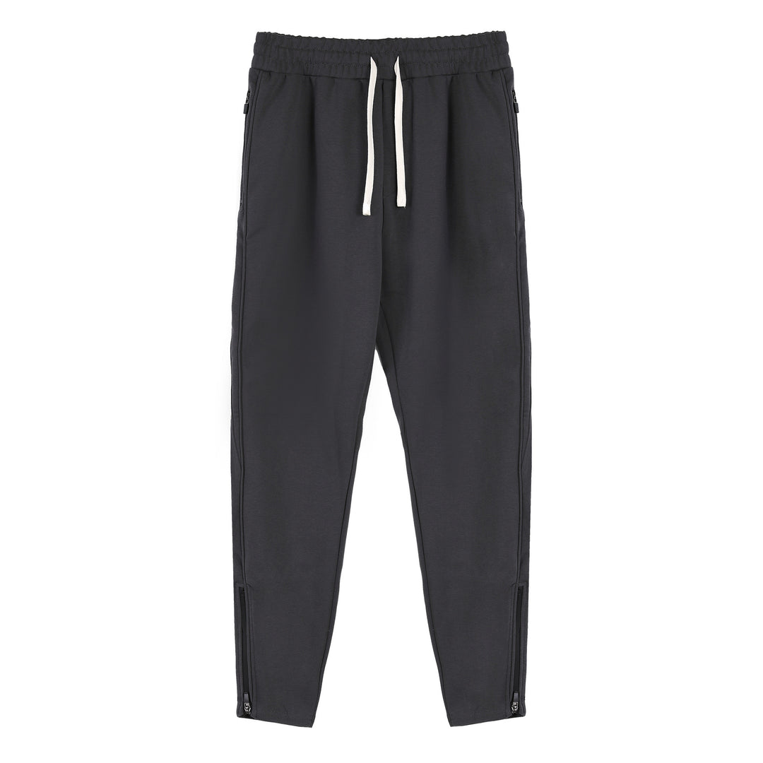 Men's sporty jogging pants with elastic waistband and side zip pockets Lisslune
