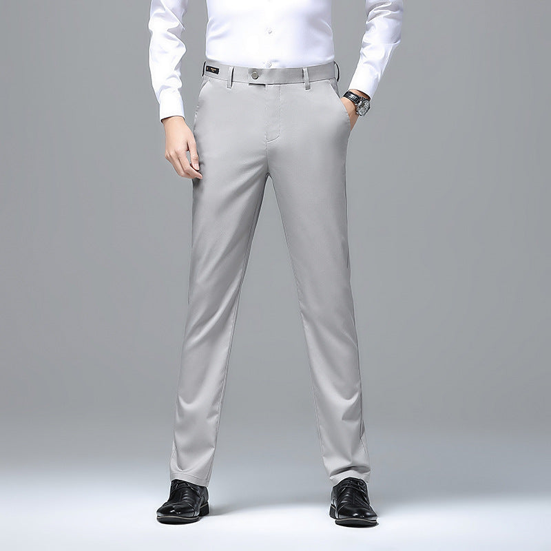 Men's Elegant Slim-Fit Suit Trousers Lisslune
