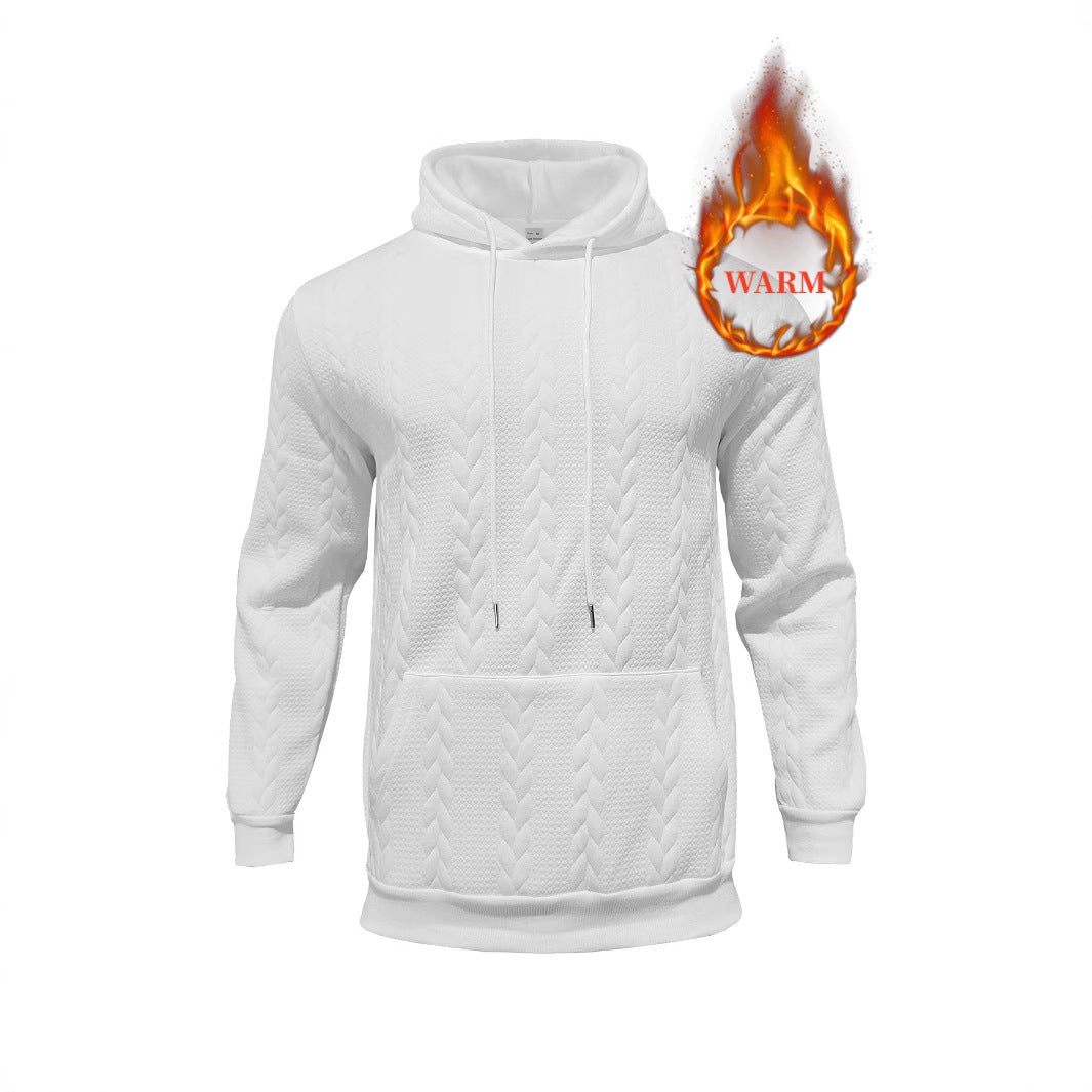 Men's fleece hoodie with structured inner finish and breathable properties Lisslune