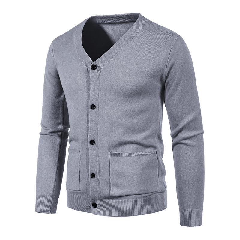 Men's Elegant V-Neck Knit Cardigan Lisslune