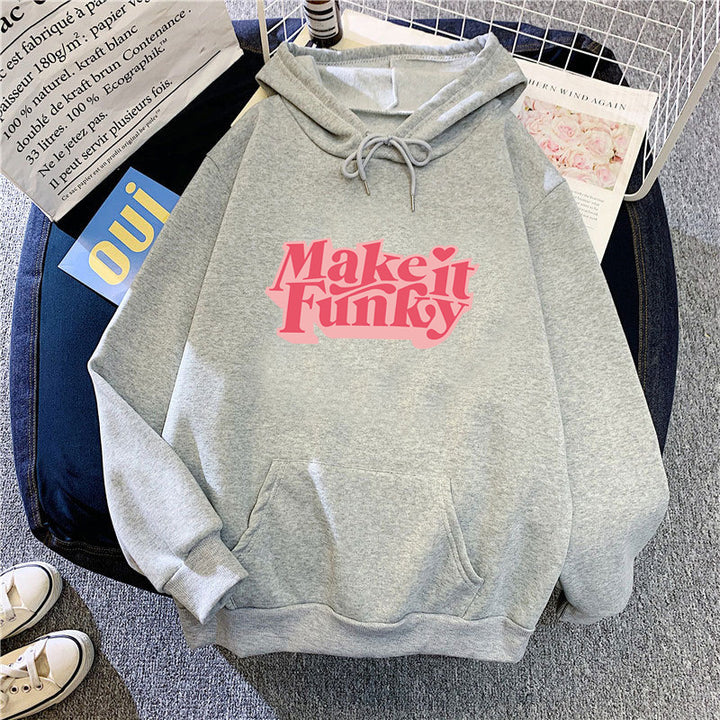 Women's hoodie with striking lettering Lisslune