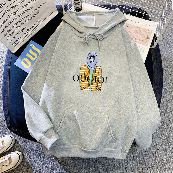 Ladies hoodie with unique cartoon design Lisslune