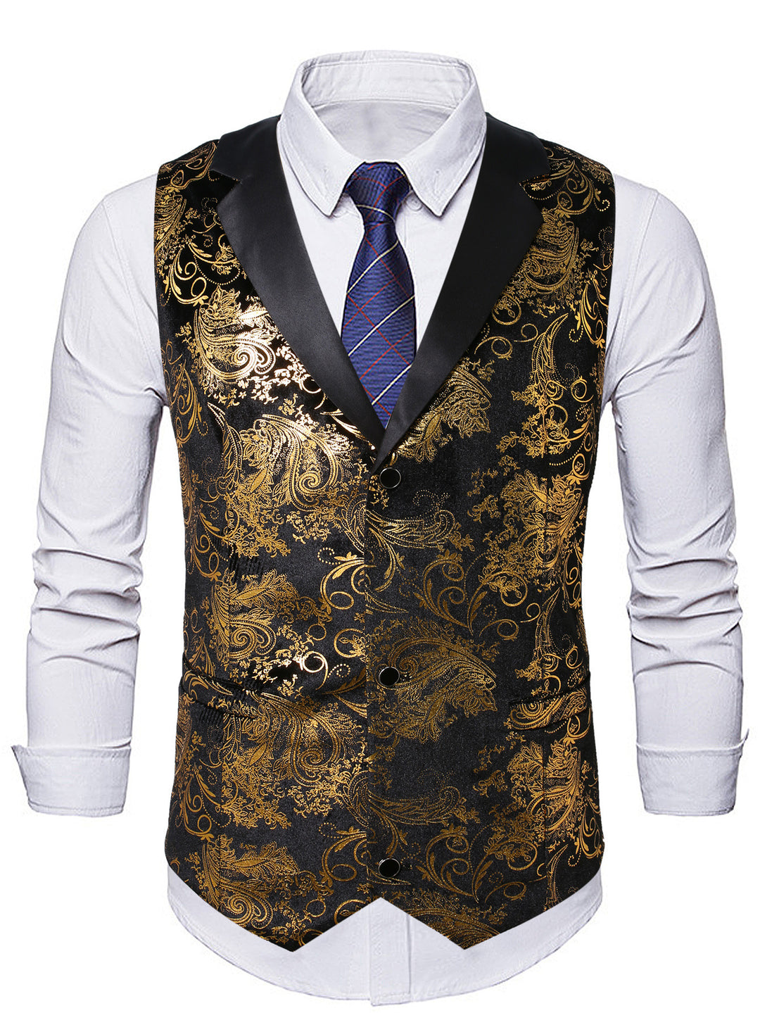 Men's elegant sequin vest Lisslune