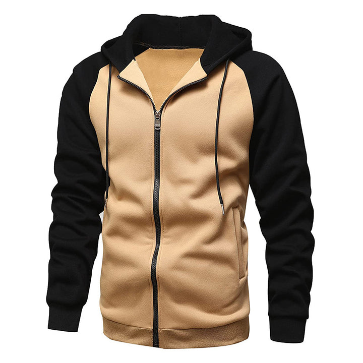 Men's casual hoodie with contrasting sleeves Lisslune