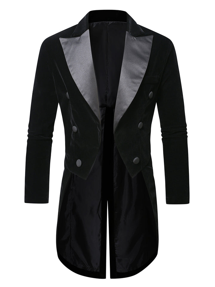 Men's elegant velvet blazer with shimmering lapels Lisslune