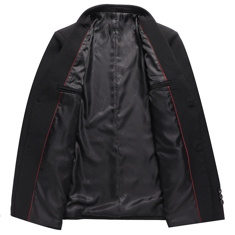 Men's Elegant Blazer with Textured Fabric and Modern Accents Lisslune