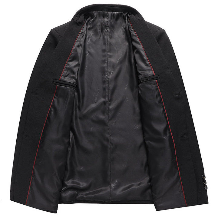Men's Elegant Blazer with Textured Fabric and Modern Accents Lisslune
