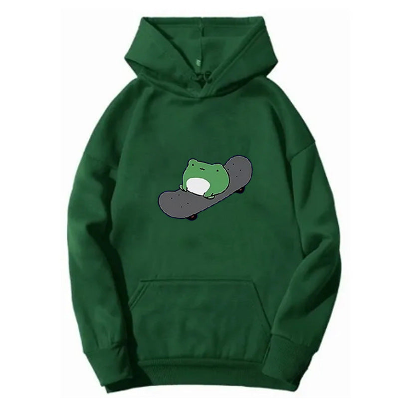 Women's hoodie with humorous frog design Lisslune