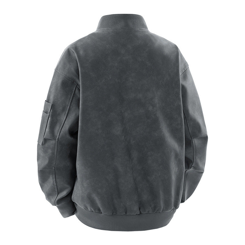 Men's Casual Synthetic Leather Jacket Lisslune