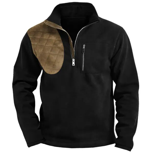 Men's functional sweat jacket with stand-up collar Lisslune