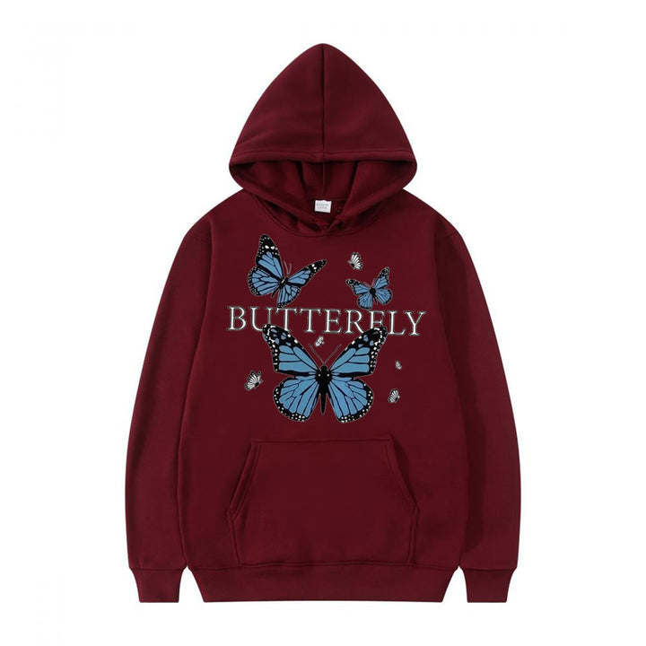 Women's hoodie with butterfly motif Lisslune