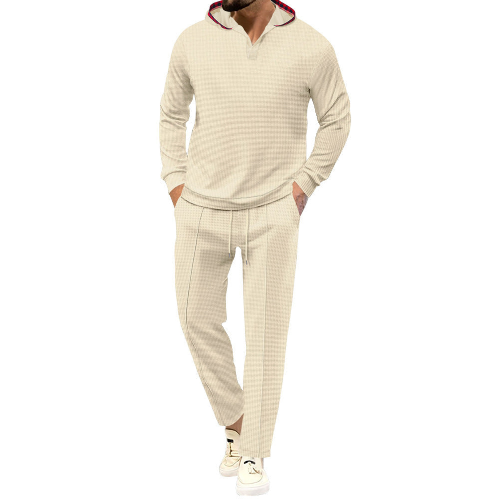 Men's Comfortable Waffle Structure Leisure Suit Lisslune
