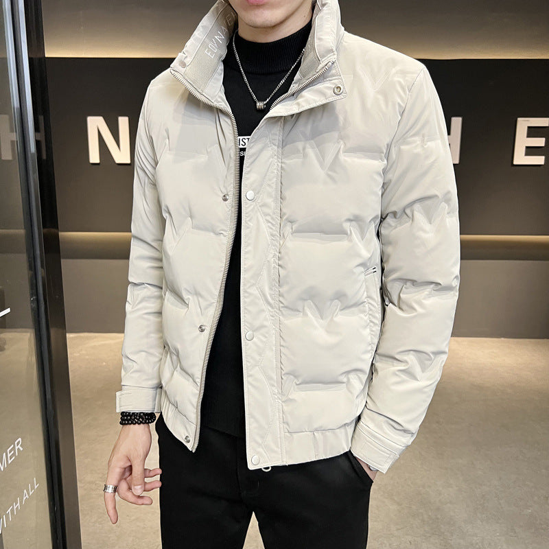Men's Fashionable Lightweight Padded Jacket with Practical Zipper Lisslune