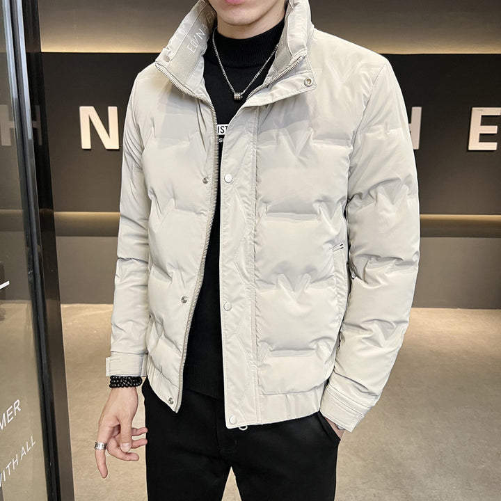 Men's Fashionable Lightweight Padded Jacket with Practical Zipper Lisslune