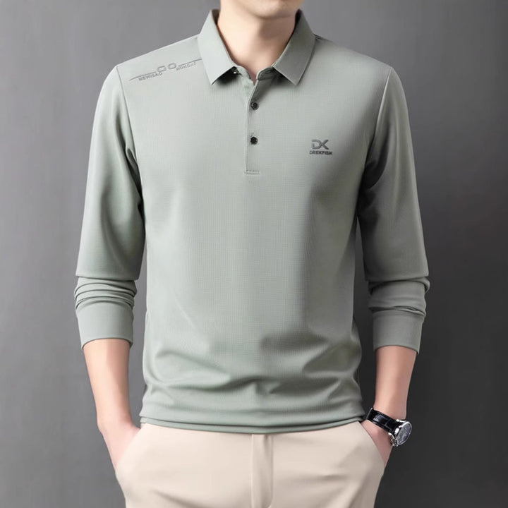 Men's functional polo shirt with lightweight breathable fabric Lisslune