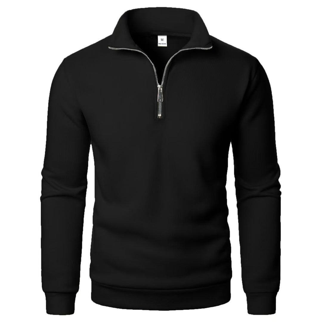 Men's sweatshirt with zipper and modern stand-up collar Lisslune
