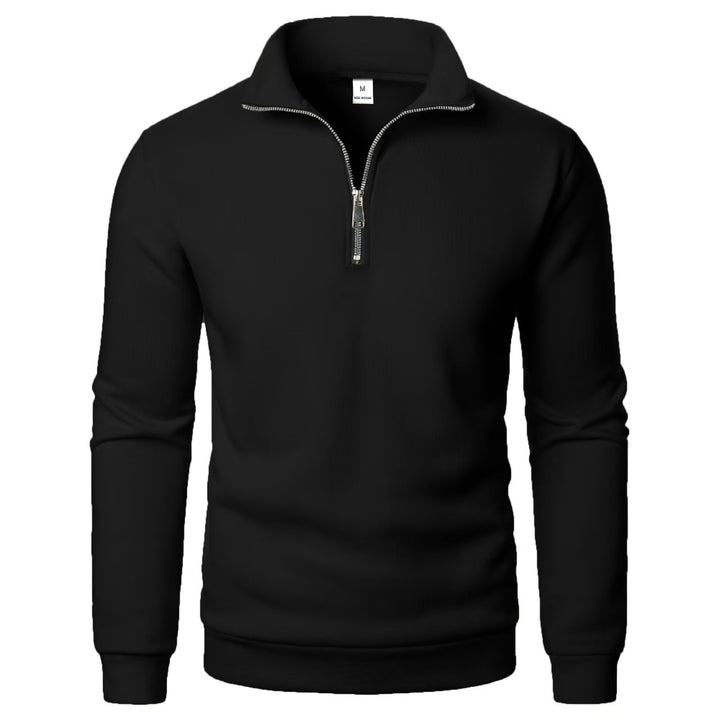 Men's sweatshirt with zipper and modern stand-up collar Lisslune