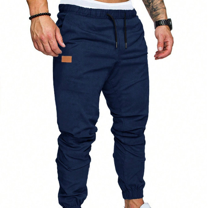 Men's casual jogging pants with elastic waistband and practical zip pockets Lisslune