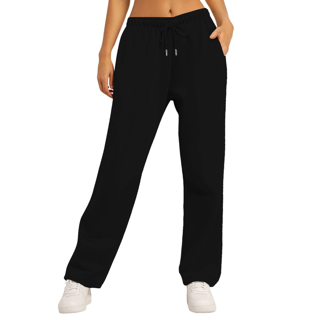 Women's casual leisure pants with high wearing comfort and elastic waistband Lisslune