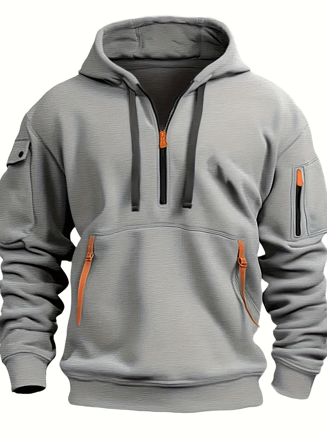 Men's hoodie with practical zipper pockets Lisslune