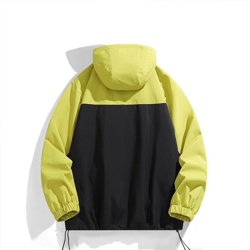 Men's windproof functional jacket with stylish color contrast and practical pockets Lisslune