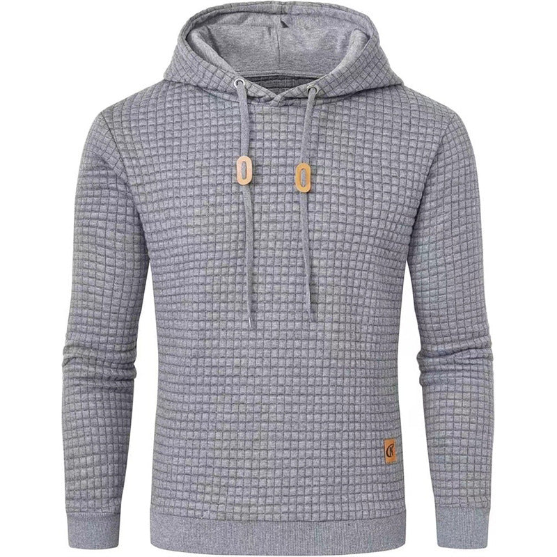 Men's hooded sweater with textured design Lisslune