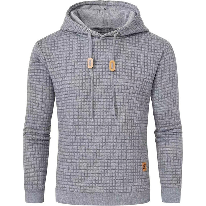 Men's hooded sweater with textured design Lisslune