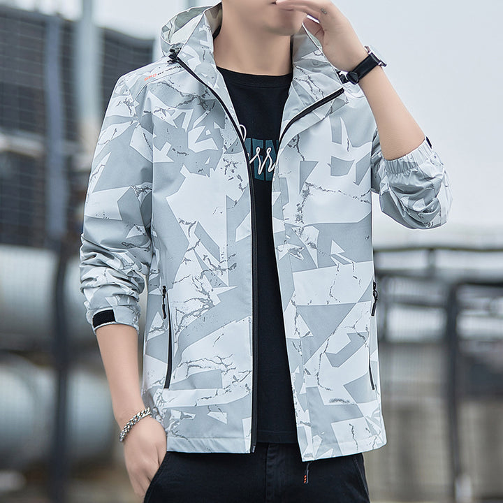 Men's Breathable Sports Jacket with Hood Lisslune