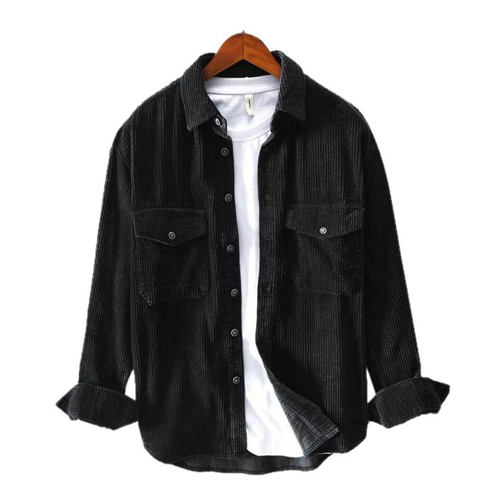 Men's checked flannel shirt with practical chest pockets Lisslune