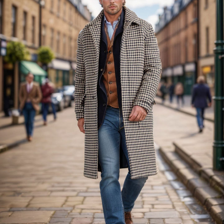 Men's classic wool coat Lisslune