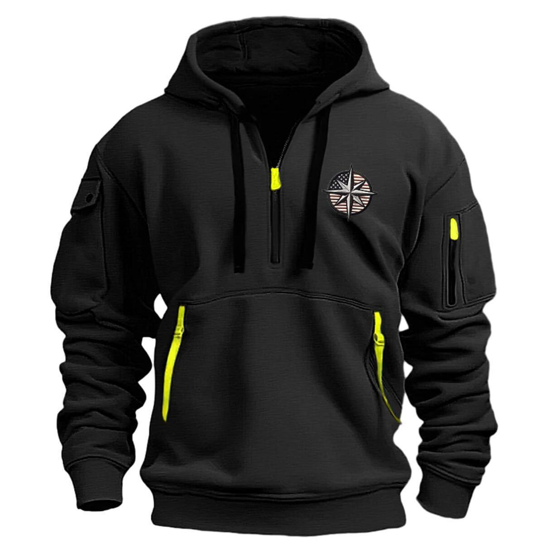 Men's Functional Hoodie with Practical Pockets Lisslune