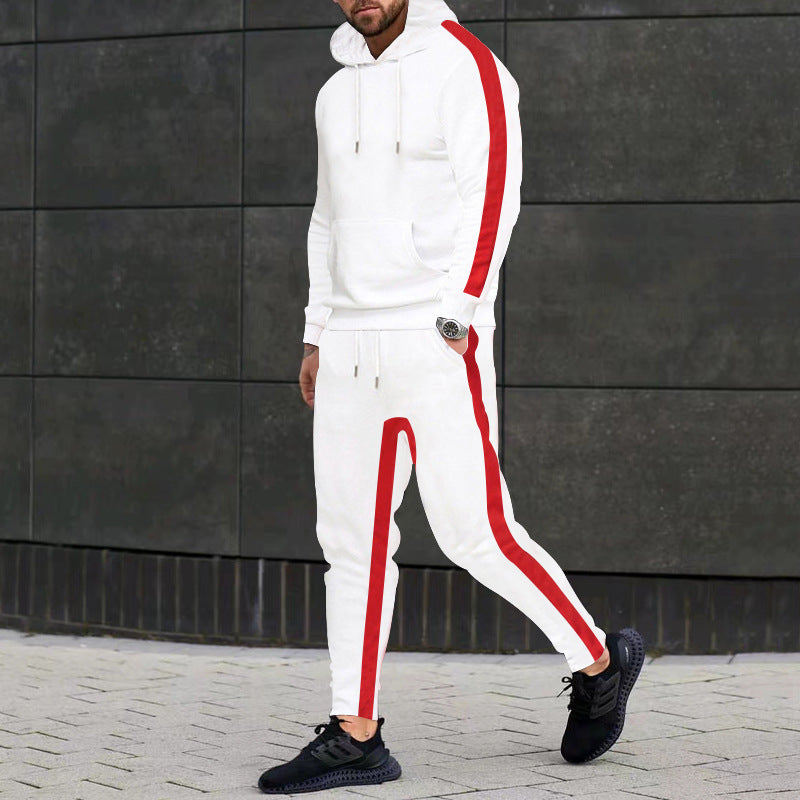 Men's tracksuit with hood and contrasting side elements Lisslune