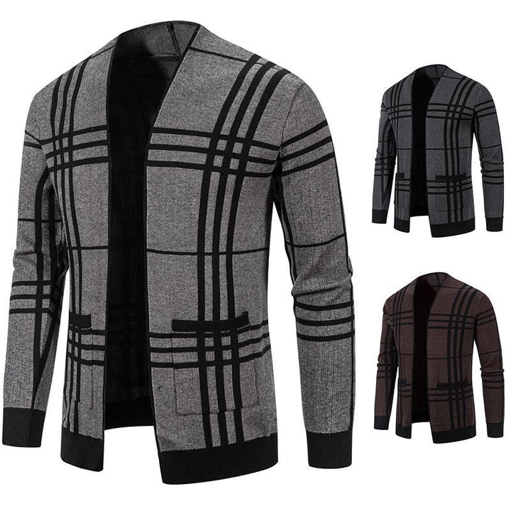 Men's fashionable plaid crinkle Lisslune