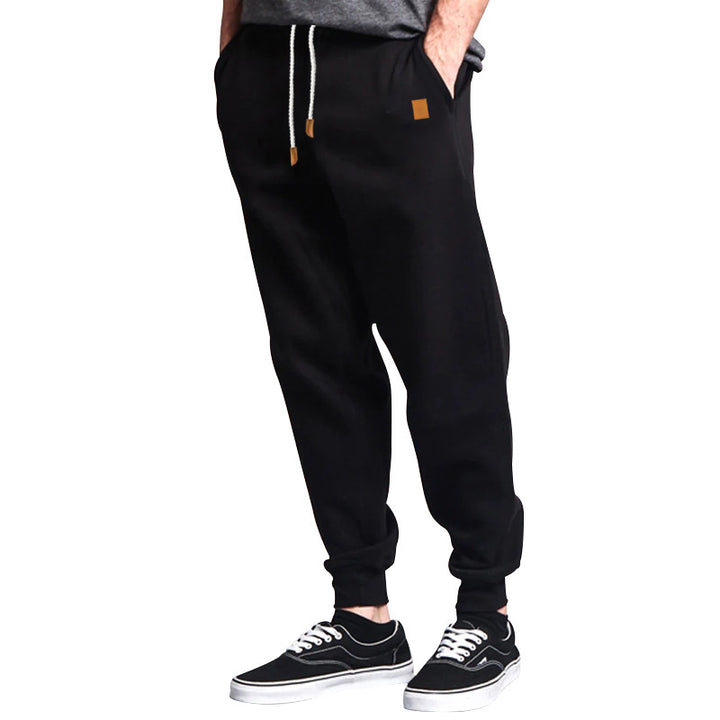 Men's Comfortable Casual Pants in Jogging Style with Drawstring and Elastic Waistband Lisslune