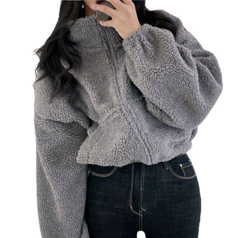 Women Oversized Fleece Jacket Lisslune