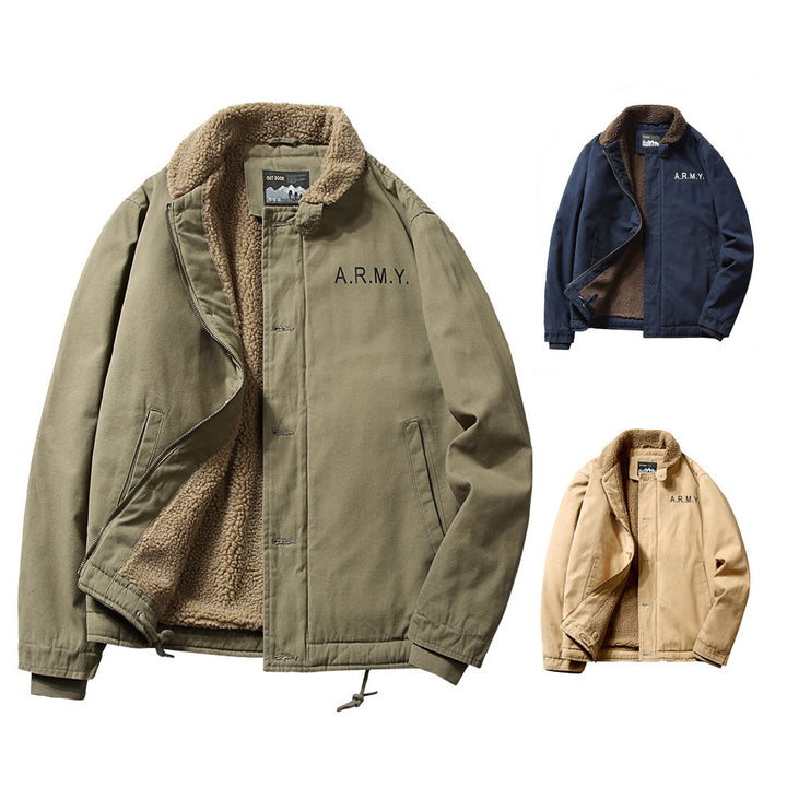 Men's Warm Bomber Jacket Lisslune