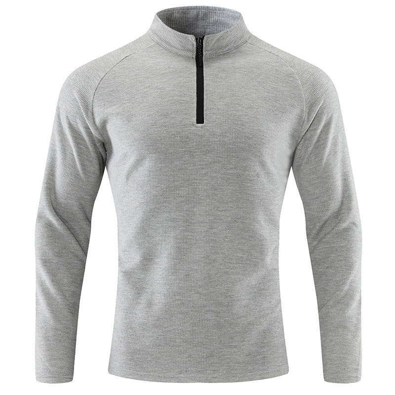 Men's functional sweater with short zipper Lisslune