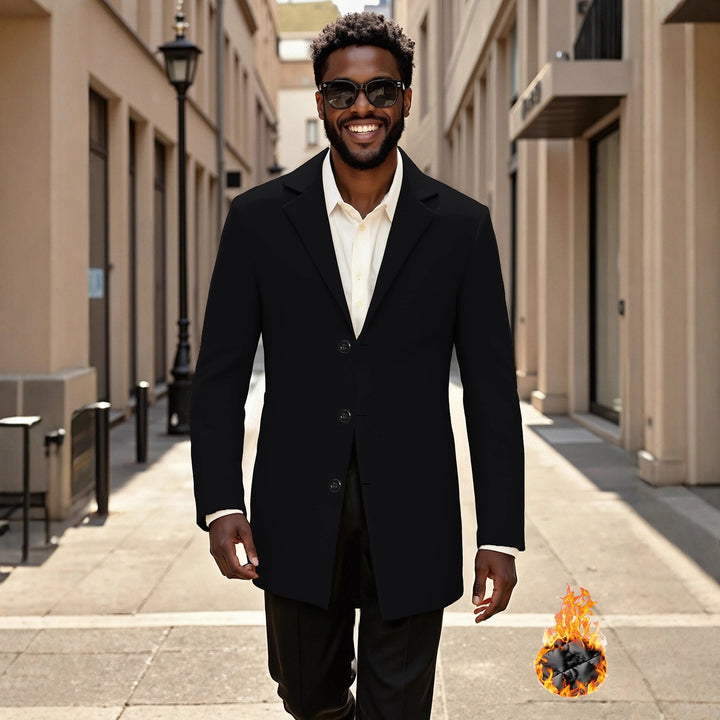 Men's elegant and stylish long coat Lisslune